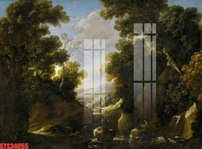 File in ấn Tranh sơn dầu phương tây tổng hợp STS34055 (bản gốc) sắc nét