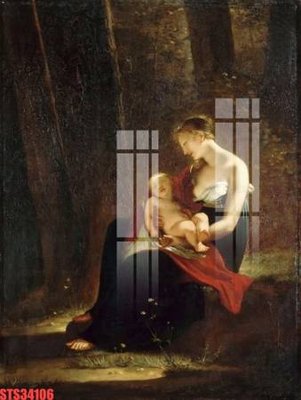 File gốc Tranh sơn dầu phương tây tổng hợp STS34106 (in tráng gương) hiện đại