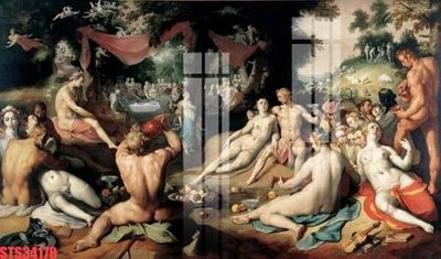 File tranh Tranh sơn dầu phương tây tổng hợp STS34170 (gốc) chủ đề con người