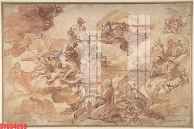 File in trần Tranh sơn dầu phương tây tổng hợp STS34259 (bản gốc 3D) sống động