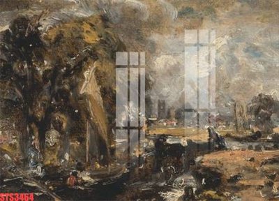 File in mica Tranh sơn dầu phương tây tổng hợp STS3464 (bản gốc) làm vách ngăn