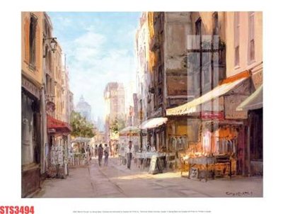 File in lụa Tranh sơn dầu phương tây tổng hợp STS3494 (phong cảnh) Tranh sơn dầu phương tây tổng hợp STS3494