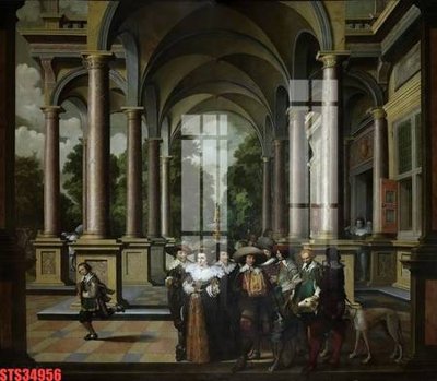 Tải file Tranh sơn dầu phương tây tổng hợp STS34956 (gốc) làm tranh trang trí