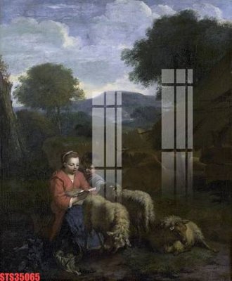 File in trần Tranh sơn dầu phương tây tổng hợp STS35065 (file gốc) phong thủy