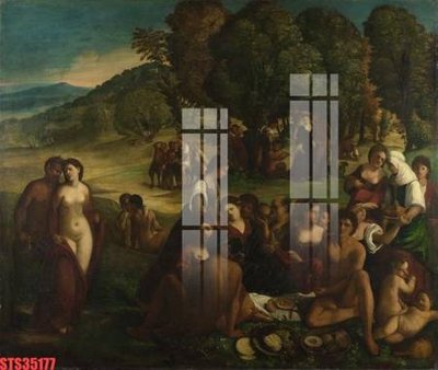 Tải file gốc Tranh sơn dầu phương tây tổng hợp STS35177 (để in lụa)