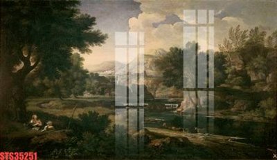 Tải file gốc in lụa Tranh sơn dầu phương tây tổng hợp STS35251 siêu nét