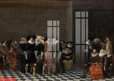 File in mica Tranh sơn dầu phương tây tổng hợp STS35285 (bản gốc) làm vách ngăn