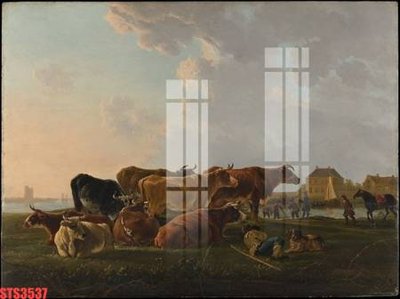 File ảnh Tranh sơn dầu phương tây tổng hợp STS3537 (gốc) in standee