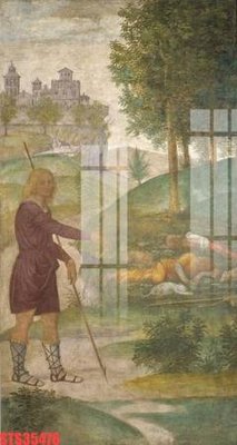 File gốc Tranh sơn dầu phương tây tổng hợp STS35476 (in lụa) tranh mã đáo