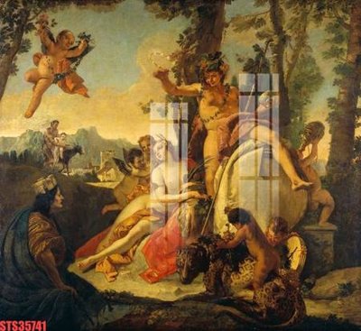 File gốc Tranh sơn dầu phương tây tổng hợp STS35741 (in lụa) tranh mã đáo