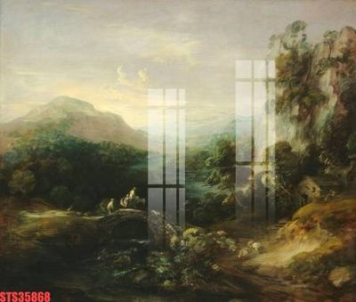 File PSD Tranh sơn dầu phương tây tổng hợp STS35868 (bản gốc) độ phân giải cao