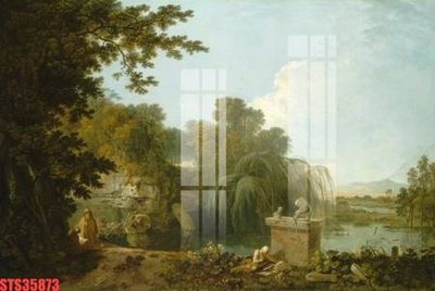 File tranh gốc in trần nhà Tranh sơn dầu phương tây tổng hợp STS35873 3D