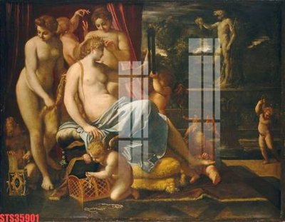 Download file gốc Tranh sơn dầu phương tây tổng hợp STS35901 (in lụa) hoa lá