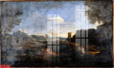 File in trần Tranh sơn dầu phương tây tổng hợp STS36 (bản gốc) mây trời