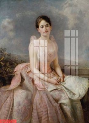 Hình ảnh file gốc in trần nhà Tranh sơn dầu phương tây tổng hợp STS36410