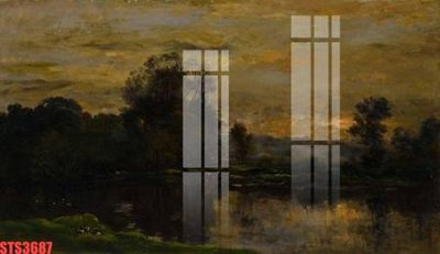 File PSD Tranh sơn dầu phương tây tổng hợp STS3687 (gốc) cho in quảng cáo