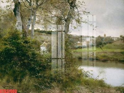 File gốc Tranh sơn dầu phương tây tổng hợp STS37003 (in tráng gương) nghệ thuật