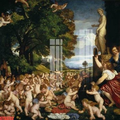 File gốc Tranh sơn dầu phương tây tổng hợp STS3722 (in tráng gương) sang trọng