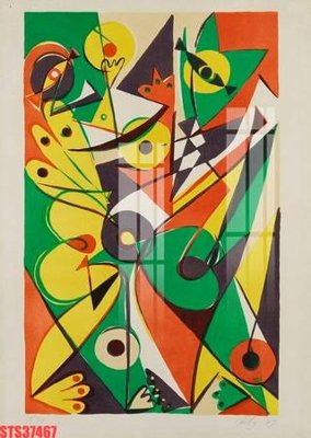 File in lụa Tranh sơn dầu phương tây tổng hợp STS37467 (hoa văn) Tranh sơn dầu phương tây tổng hợp STS37467