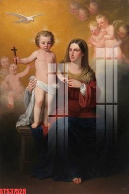 File PSD Tranh sơn dầu phương tây tổng hợp STS37528 (chất lượng in ấn)