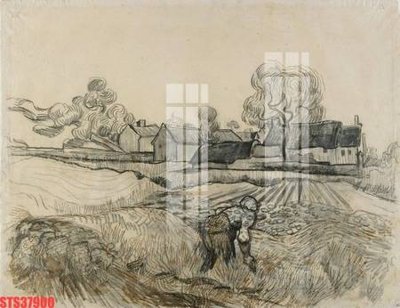 File tranh gốc in trần nhà Tranh sơn dầu phương tây tổng hợp STS37900 3D