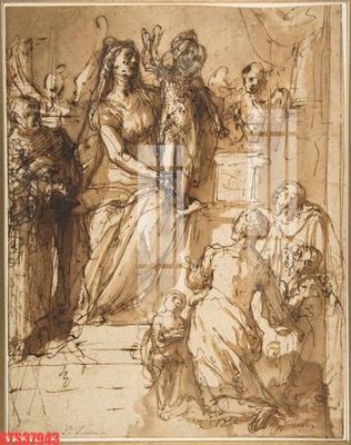 File in lụa Tranh sơn dầu phương tây tổng hợp STS37943 (hoa văn) Tranh sơn dầu phương tây tổng hợp STS37943