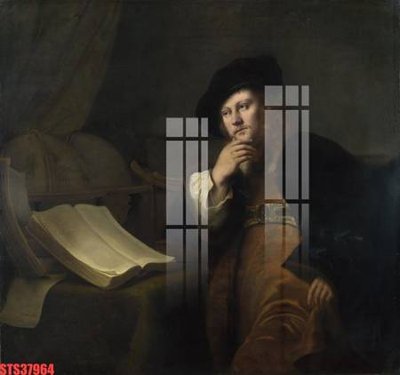 Download file gốc Tranh sơn dầu phương tây tổng hợp STS37964 (in mica) 3D