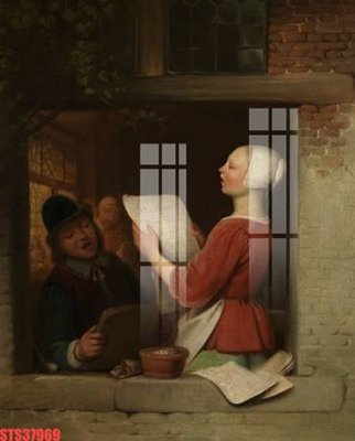 File tranh Tranh sơn dầu phương tây tổng hợp STS37969 (ảnh gốc) cho in ấn kỹ thuật số