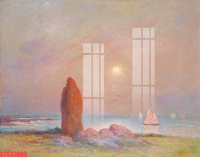 File in trần Tranh sơn dầu phương tây tổng hợp STS37983 (bản gốc) mây trời