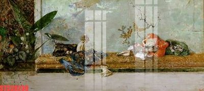 File gốc Tranh sơn dầu phương tây tổng hợp STS38230 (in 3D) cho trang trí