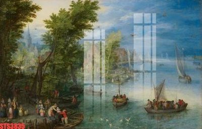 File tranh Tranh sơn dầu phương tây tổng hợp STS3835 (bản gốc) in lụa dán tường