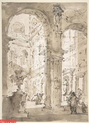 File tranh Tranh sơn dầu phương tây tổng hợp STS38437 (bản gốc) treo quán cafe