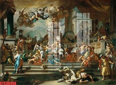 File gốc Tranh sơn dầu phương tây tổng hợp STS38498 (in mica) trang trí