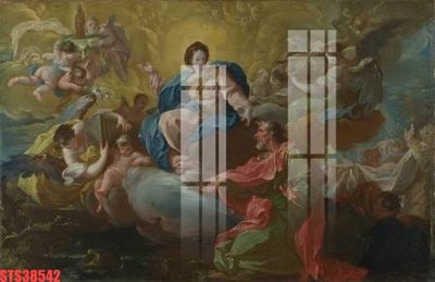 File in mica Tranh sơn dầu phương tây tổng hợp STS38542 (bản gốc) sắc sảo