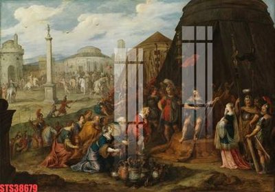 File tranh Tranh sơn dầu phương tây tổng hợp STS38679 (gốc) chủ đề con người