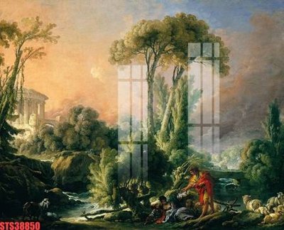 File tranh gốc Tranh sơn dầu phương tây tổng hợp STS38850 (bản đẹp) độc quyền