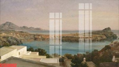 File in trần Tranh sơn dầu phương tây tổng hợp STS38962 (bản gốc) hoa văn