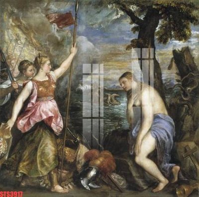 File gốc Tranh sơn dầu phương tây tổng hợp STS3917 (in tráng gương) nghệ thuật