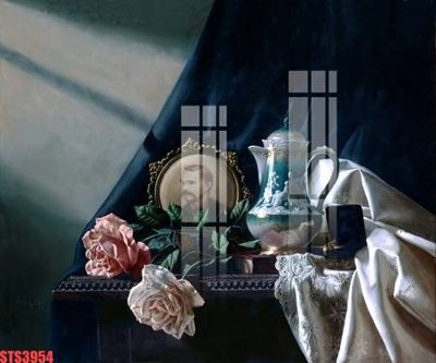 Ảnh gốc Tranh sơn dầu phương tây tổng hợp STS3954 (độ nét cao) in mica