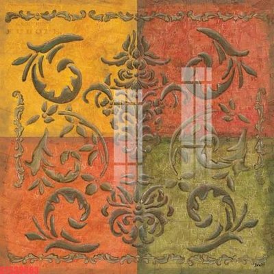 File gốc Tranh sơn dầu phương tây tổng hợp STS39563 (in lụa) hoa văn cổ điển