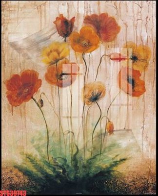 File gốc Tranh sơn dầu phương tây tổng hợp STS39743 (in lụa) hoa văn cổ điển