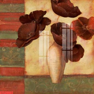File gốc Tranh sơn dầu phương tây tổng hợp STS39802 (in lụa) hoa văn cổ điển