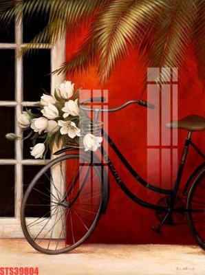 File tranh Tranh sơn dầu phương tây tổng hợp STS39804 (bản gốc) in lụa dán tường