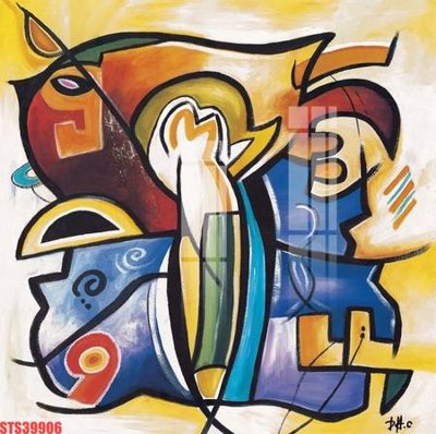 Download file gốc Tranh sơn dầu phương tây tổng hợp STS39906 (in lụa) hoa lá