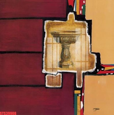 File tranh gốc in trần nhà Tranh sơn dầu phương tây tổng hợp STS39908 3D