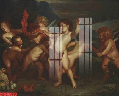 File tranh in mica Tranh sơn dầu phương tây tổng hợp STS40030 (độ phân giải cao)