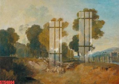 Hình ảnh file gốc Tranh sơn dầu phương tây tổng hợp STS4004 cho in UV