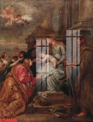 File gốc in ấn Tranh sơn dầu phương tây tổng hợp STS40045 chất lượng vượt trội