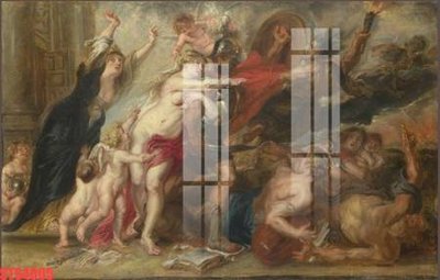 File in ấn Tranh sơn dầu phương tây tổng hợp STS4005 (bản gốc) từ file gốc