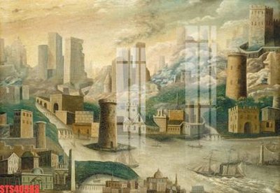 File PSD Tranh sơn dầu phương tây tổng hợp STS40393 (gốc) cho in quảng cáo